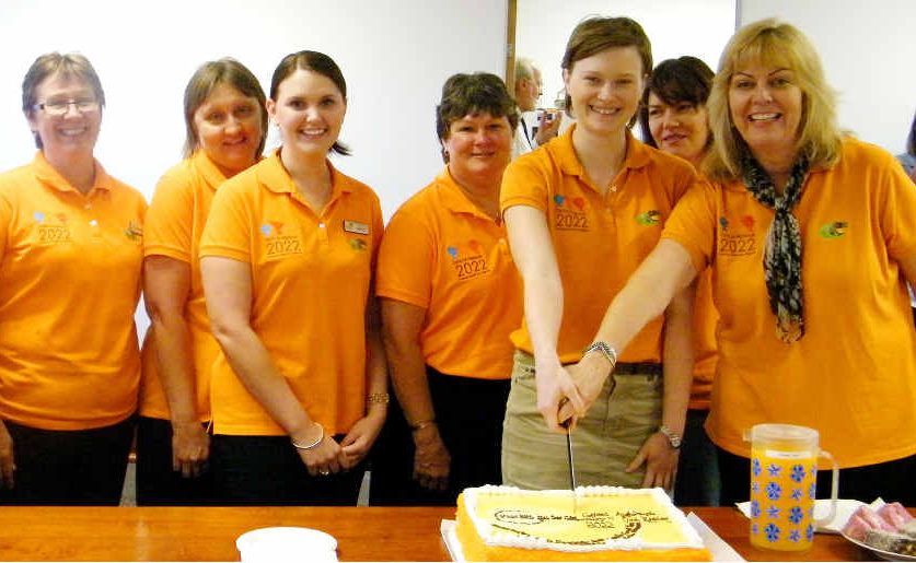 The Central Highlands Regional Council community plan’s motivating force Janice Moriarty with her team. The Central Highlands Regional Council community plan’s motivating force Janice Moriarty with her team.